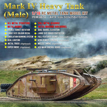 Load image into Gallery viewer, 1/16 British Mark Ⅳ KIT(Unassembeled)