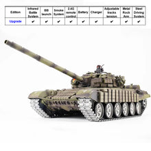 Load image into Gallery viewer, 1/16 Russian Soviet T-72 RC Main Battle WW2 RC Tank