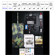 Load image into Gallery viewer, 1/16 Germany Leopard 2A6 RC Military World Battle Tank