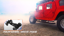 Load image into Gallery viewer, 1/10 US American Hummer H1 Alloy Car Civilian Military 4WD 16CH RC Truck Upgrade With Sound and Light HG-P415