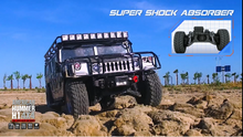 Load image into Gallery viewer, 1/10 US American Hummer H1 Alloy Car Civilian Military 4WD 16CH RC Truck Upgrade With Sound and Light HG-P415