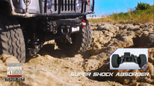 Load image into Gallery viewer, 1/10 US American Hummer H1 Alloy Car Civilian Military 4WD 16CH RC Truck Upgrade With Sound and Light HG-P415