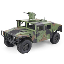 Load image into Gallery viewer, 1/10 US Humvee 4x4 Military Truck 4WD 2.4G RC Alloy Car KFOR RTR HG-P408