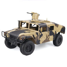 Load image into Gallery viewer, 1/10 US Humvee 4x4 Military Truck 4WD 2.4G RC Alloy Car KFOR RTR HG-P408