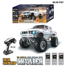 Load image into Gallery viewer, 1/10 TOYATO Metal 4WD Pickup Truck Off Road Crawler 2.4G RC Alloy Car RTR HG-P407