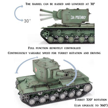 Load image into Gallery viewer, 1/16 KV-2 Soviet Heavy RC Tank RTR WW2 HL-3949