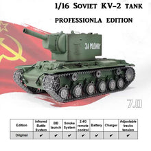 Load image into Gallery viewer, 1/16 KV-2 Soviet Heavy RC Tank RTR WW2 HL-3949