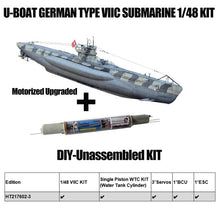 Load image into Gallery viewer, 1/48 German Type VIIC KIT Submarine Model U-boats WW2
