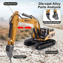 Load image into Gallery viewer, HOBBYTOKI 1:40 Static Alloy Excavator  HUINA 1910
